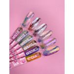 Комплект сухи блясъци за нокти Broken Glass – 6 броя