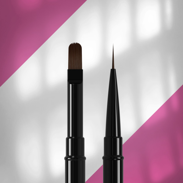 Двустранна четка Staleks Pro Expert – лайнер 10 мм / гел 11 мм